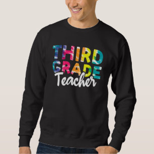 Sudadera Maestro de Tercer Grado Regreso a la Escuela Tie D