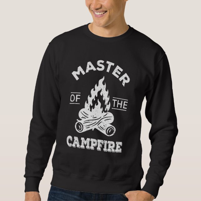 Sudadera Maestro Del Campfire Camping Adventure Fun Campe (Anverso)