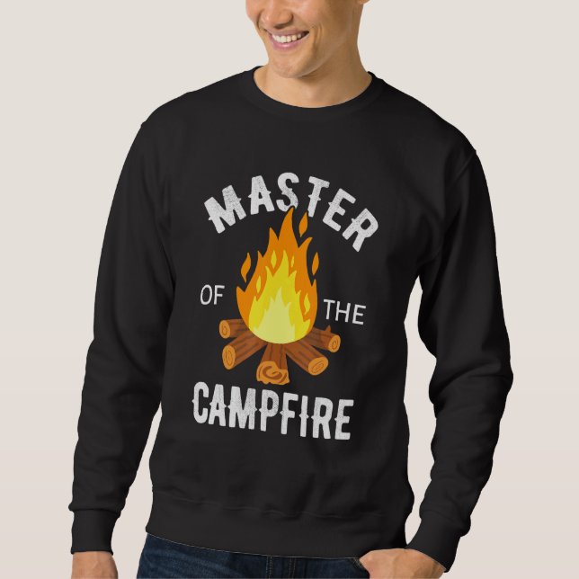 Sudadera Maestro Del Campfire Camping Adventure Fun Campe (Anverso)