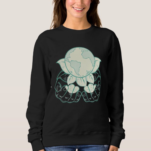 Sudadera maestro del día de la tierra (Anverso)