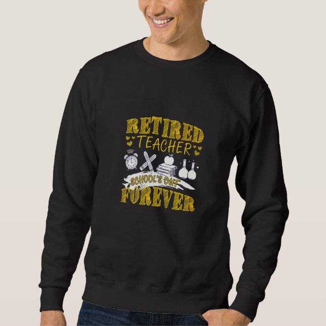 Sudadera Maestro Jubilado Escuelas Fuera (Anverso)