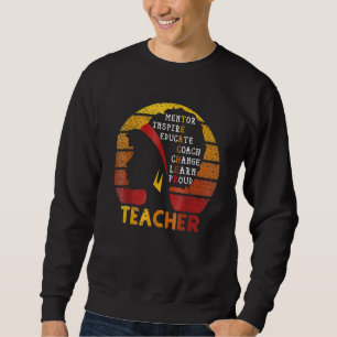Sudadera Maestro Mes de la Historia Negra Afro Orgullo Afri