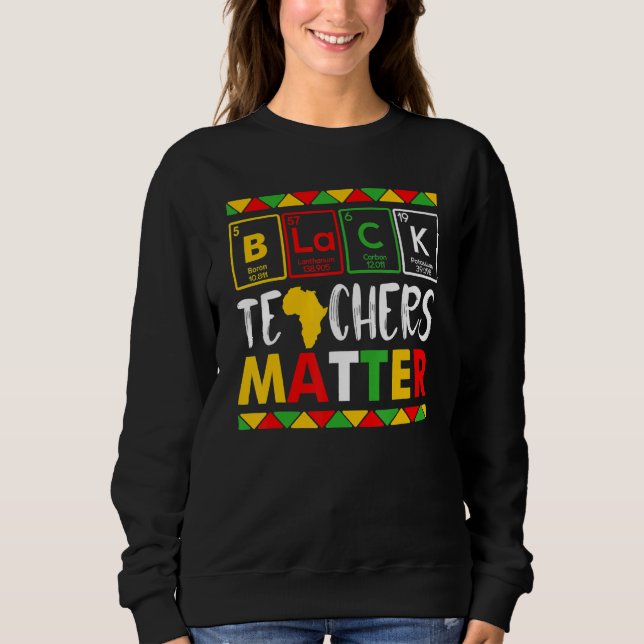 Sudadera Maestro Mes de la Historia Negra Orgullo Africano  (Anverso)