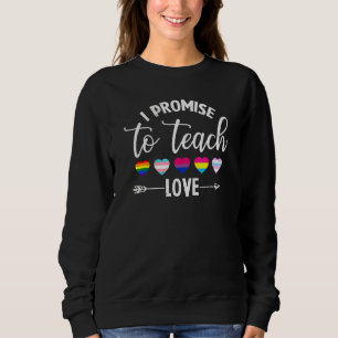 Sudadera Maestro Prometo Enseñar Amor Lgbt Q Orgullo Orgull