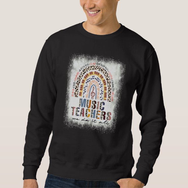 Sudadera Maestros de música arcoiris blanqueados lo hacemos (Anverso)