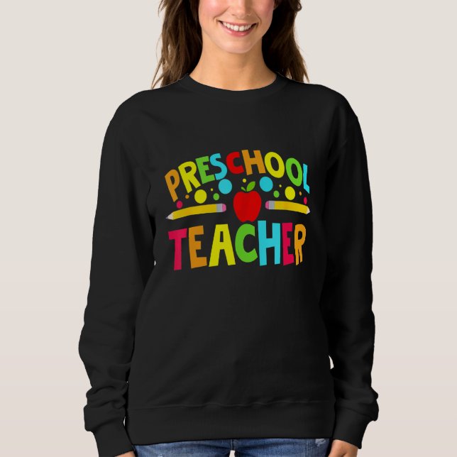 Sudadera Maestros de preescolar vuelven a la escuela (Anverso)