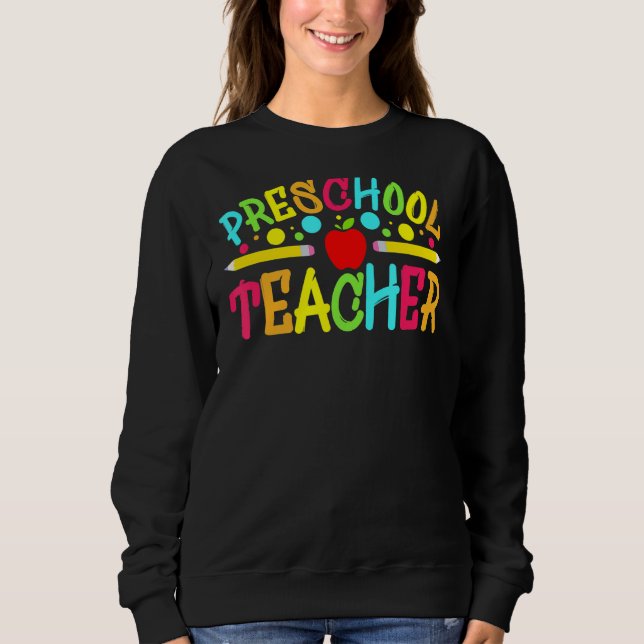 Sudadera Maestros de preescolar vuelven a la escuela (Anverso)