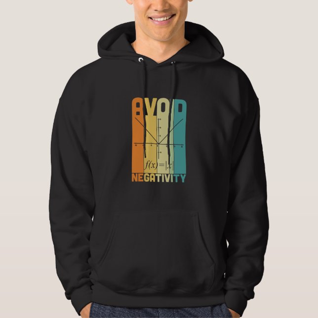 Sudadera Maestros matemáticos evitan negatividad (Anverso)