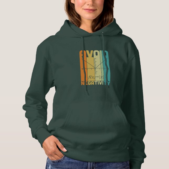 Sudadera Maestros matemáticos evitan negatividad (Anverso)