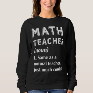 Sudadera Maestros matemáticos iguales que profesores normal