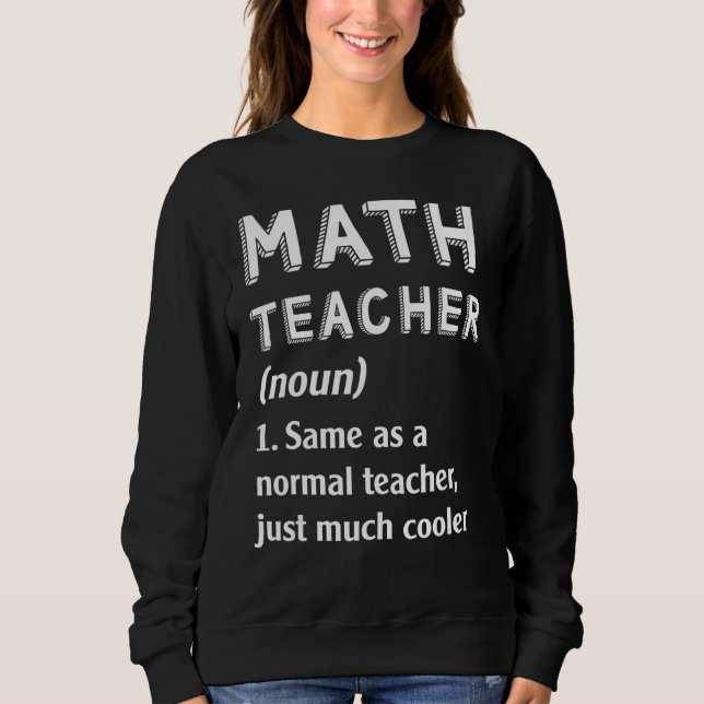 Sudadera Maestros matemáticos iguales que profesores normal (Anverso)