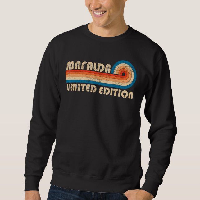 Sudadera MAFALDA Nombre Funny Retro Vintage Cumpleaños (Anverso)