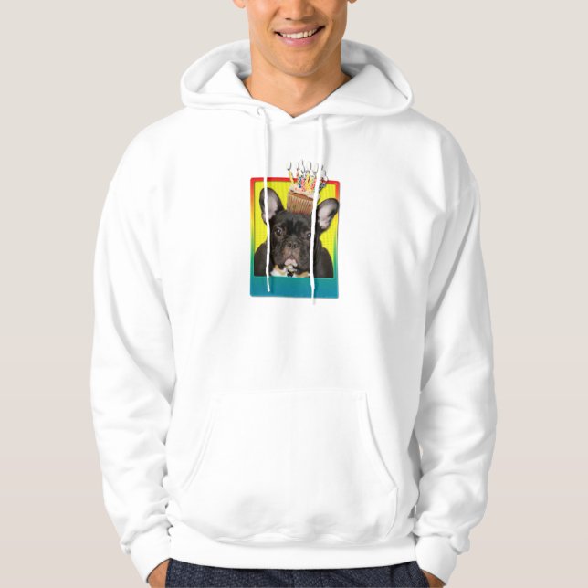 Sudadera Magdalena del cumpleaños - bulldog francés - (Anverso)