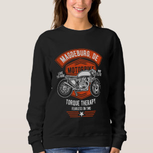 Sudadera Magdeburg DE Deutschland Alemania Motocicleta Retr