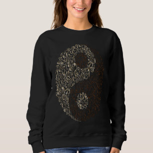 Sudadera Maghrebi árabe caligrafía andaluza Yin Yang Tao
