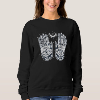 Sudadera Magia Celestial Ojo Malvado Bruja Mano Ojo que Tod