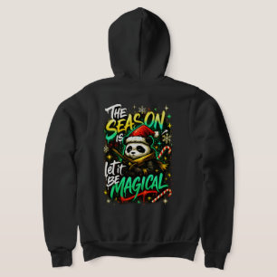 Sudadera Magia de Navidad del Samurái Panda Edgy Fiesta de