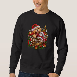 Sudadera Magia de Nochebuena: adorable perro de Navidad vin