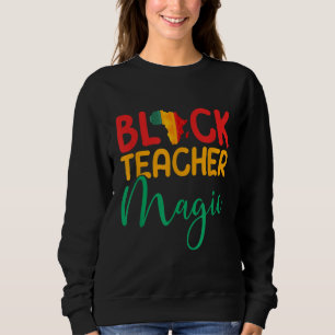 Sudadera Magia del profesor negro - Melanin negro afroameri