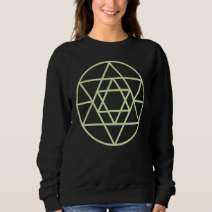 Sudadera Magia Oculta Círculo de Geometría Sagrada Triángul