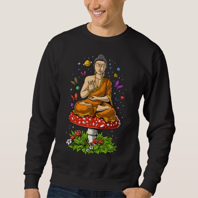 Sudadera Magic Mushrooms Buddha (Anverso)