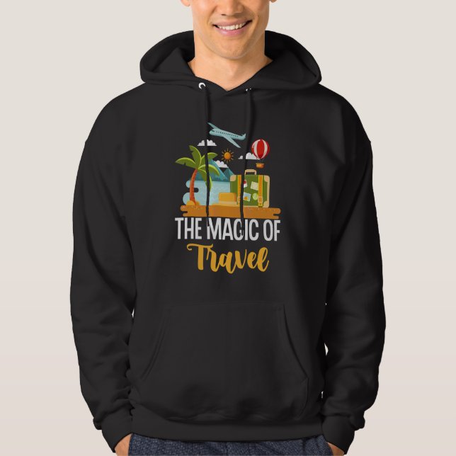 Sudadera Magic Of Travel Wanderlust Blogger Adventure Trave (Anverso)