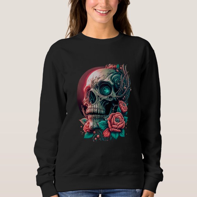 Sudadera Magic Skull Edgy Aesthetic Streetwear (Anverso)