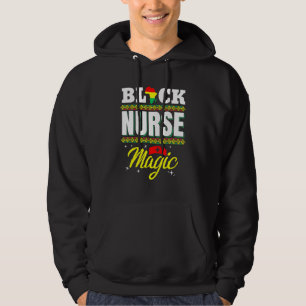 Sudadera Mágica Mujer Negra Enfermera Afro Melanina Reina H