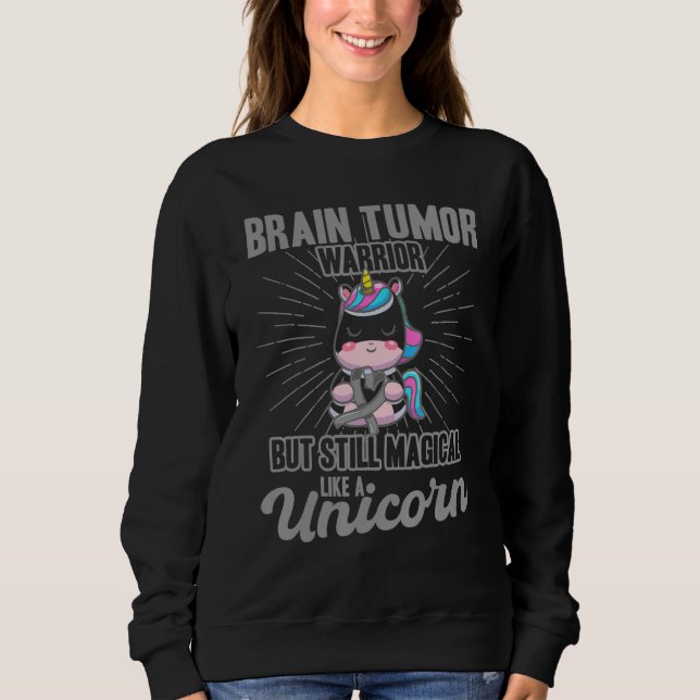 Sudadera Magical Like A Unicorn Brain Tumor Awareness (Anverso)