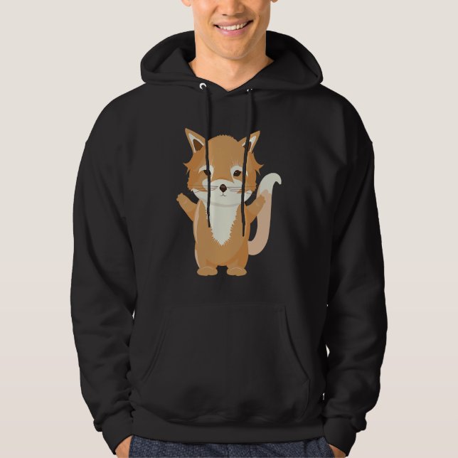 Sudadera Magical little fox a cute animal (Anverso)