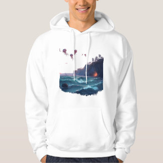Sudadera Magical Ocean Scene with Phosphorescent Plankton &