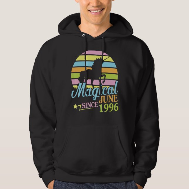 Sudadera Magico desde junio de 1996 Feliz cumpleaños Unicor (Anverso)