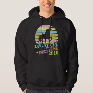 Sudadera Magico desde junio de 2010 Feliz cumpleaños Unicor