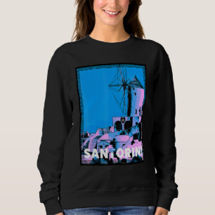 Sudadera Magnífica isla griega del mar Egeo de Santorín
