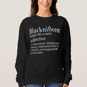 Sudadera Magnífico orgullo negro Melanin Blac