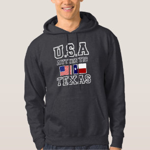 Sudadera Magnífico Patriótico Auténtico EEUU y Texas