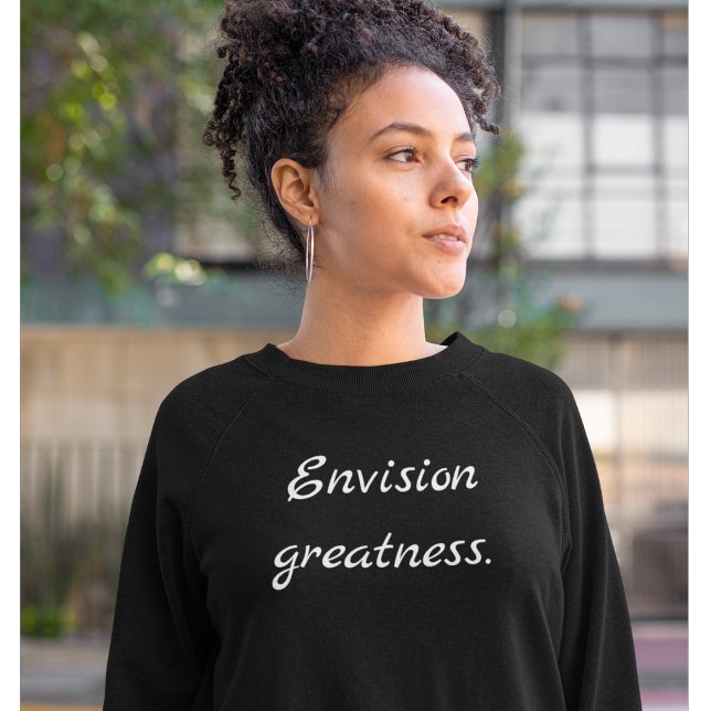 Sudadera Magnitud de la visión Motivacional Moderna Tipogra (Subido por el creador)