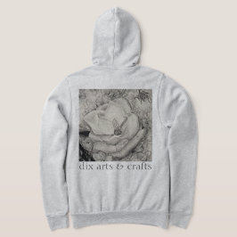 Sudadera magnolia de tocino, flores, tela, algodón y mano
