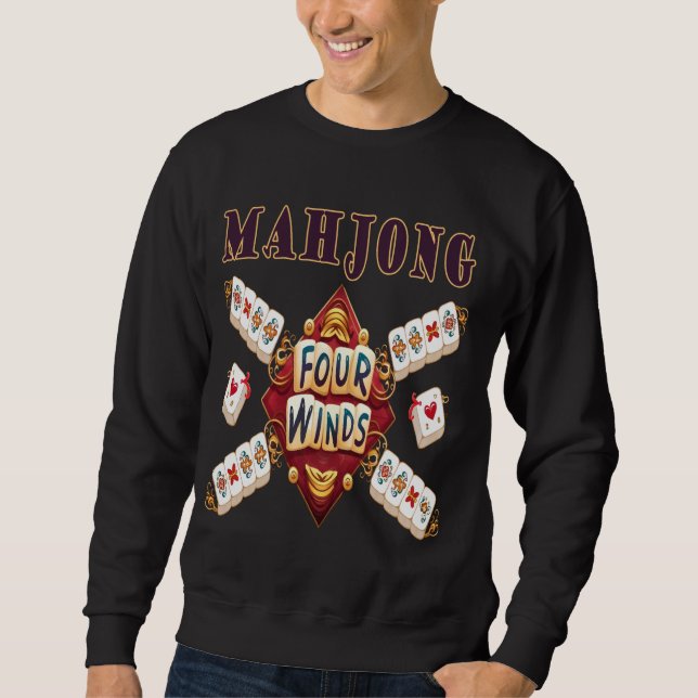 Sudadera Mahjong Four Winds Funny Pun (Anverso)