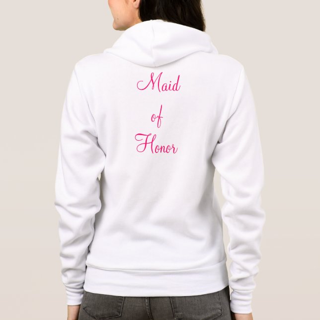 Sudadera Maid of Honor Zip-Up (Reverso)