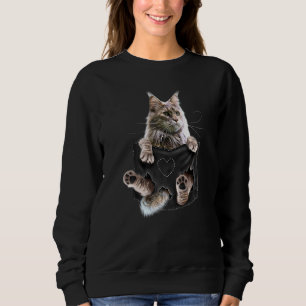 Sudadera Maine Coon Cat In Pocket