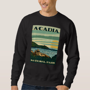 Sudadera Maine Exteriores Parque Nacional Acadia Orilla Art
