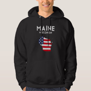 Sudadera Maine Wisconsin Estados Unidos de América Viajes W