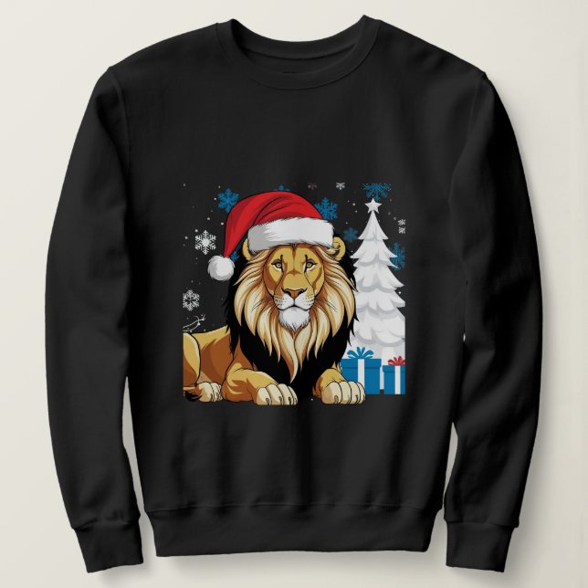 Sudadera "Majestad de León festiva" (Anverso del diseño)