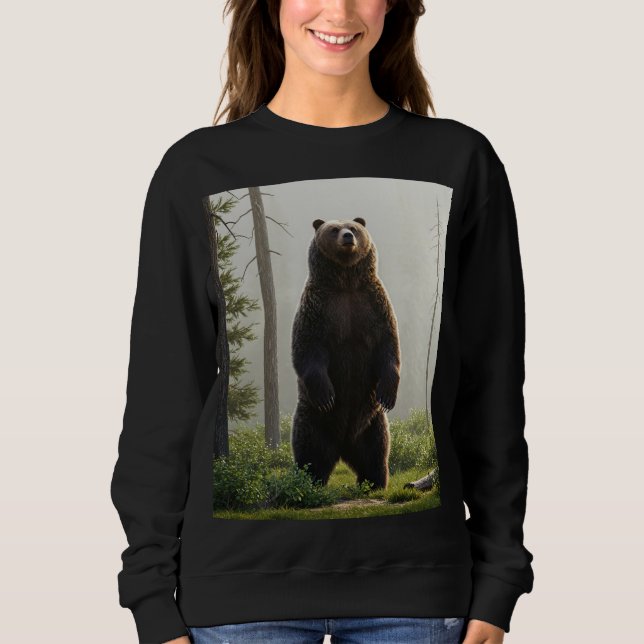 Sudadera Majestad Salvaje: La camiseta del oso pardo (Anverso)