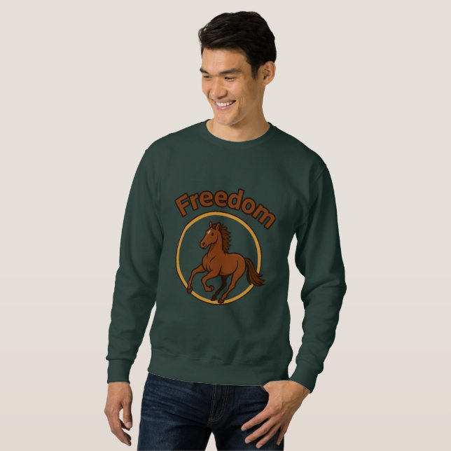 Sudadera **Majestic Arabian Horse in the Golden Desert** (Anverso completo)