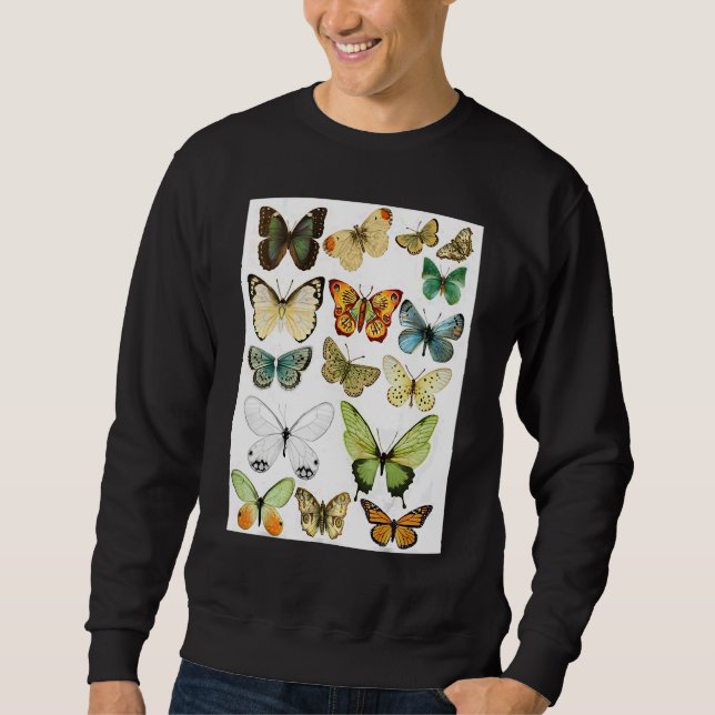 Sudadera Majestic Butterfly  Blue Butterflies Morpho (Anverso)