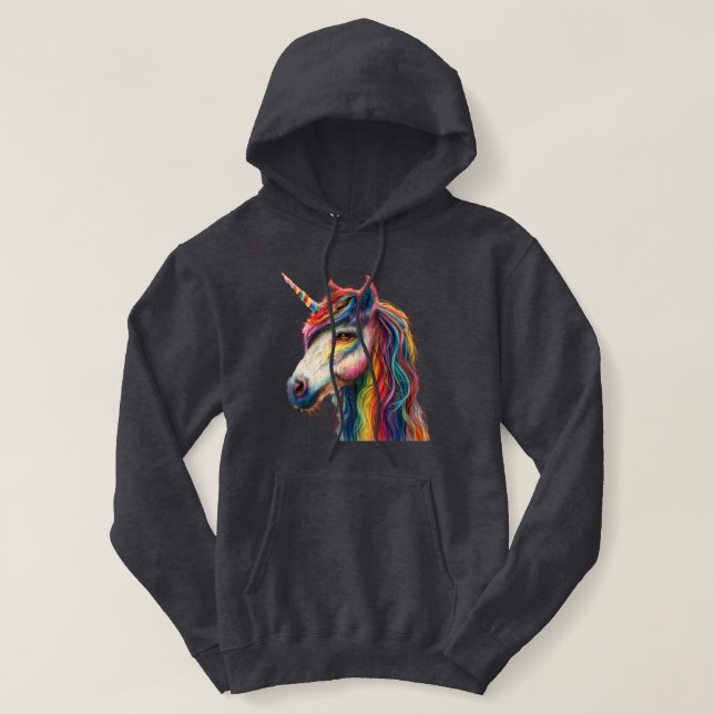 Sudadera Majestic Rainbow Unicorn Tee - Magia que puedes us (Diseño del anverso)