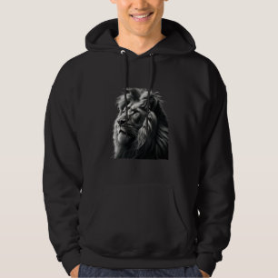 Sudadera Majestuosa camiseta de arte de león, diseño de per