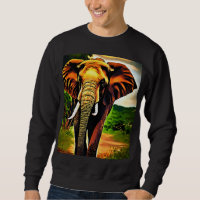 Sudadera Majestuosa Sabana de Rinoceronte